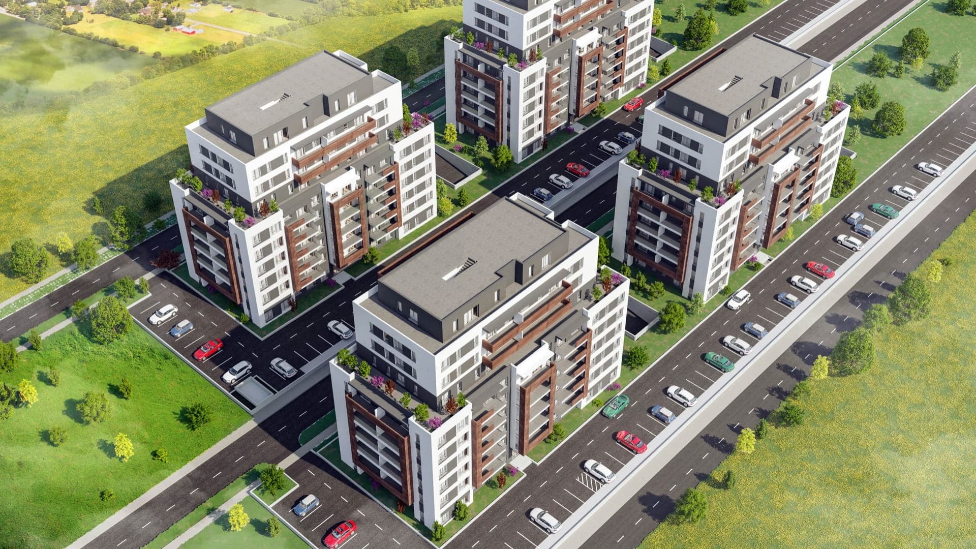 Vizualizácia budovy s interaktívnou mapou bytov