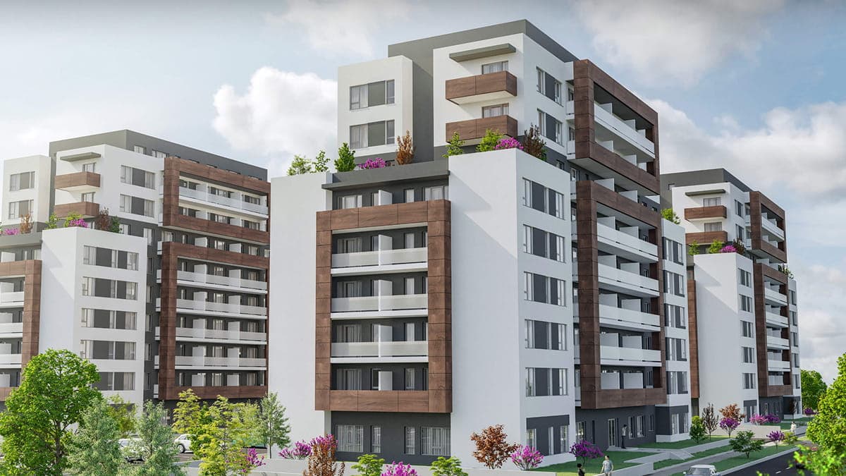 Vizualizácia budovy s interaktívnou mapou bytov