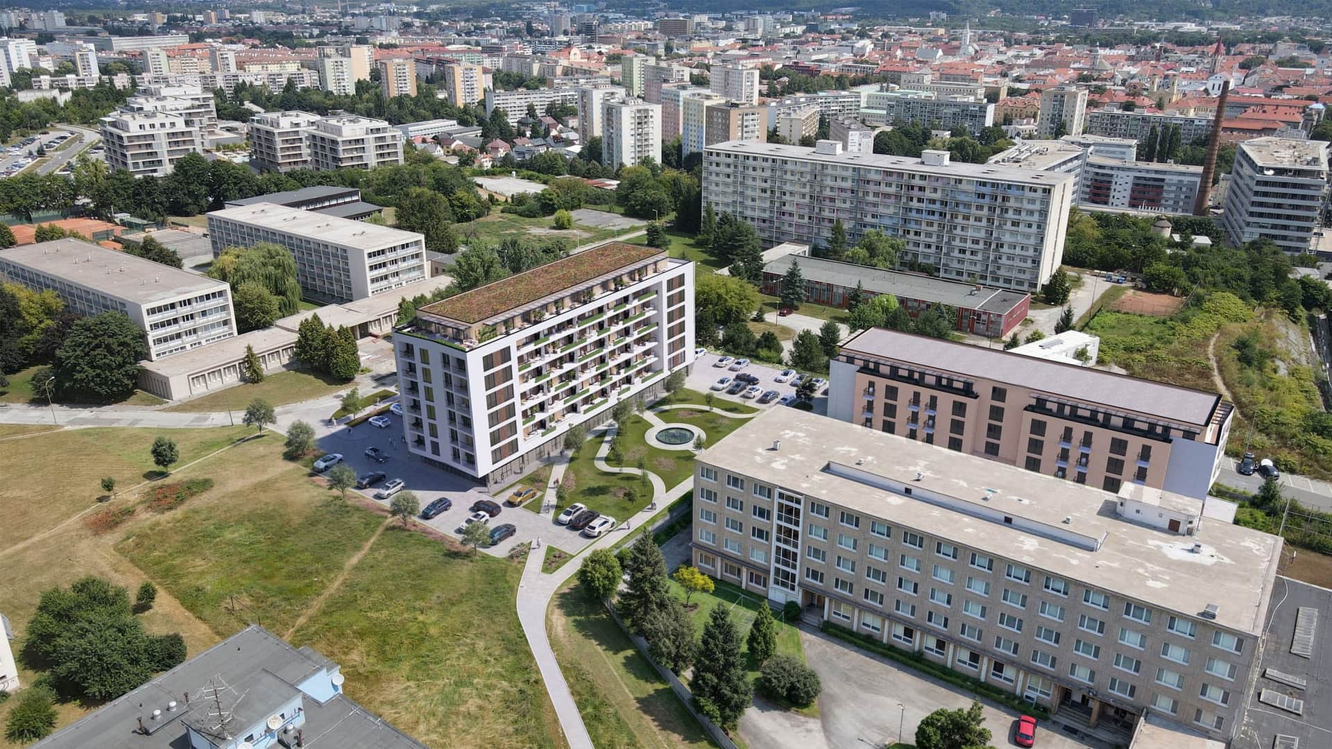 Byty Medická zhora s okolitou zástavbou Košíc-Terasy